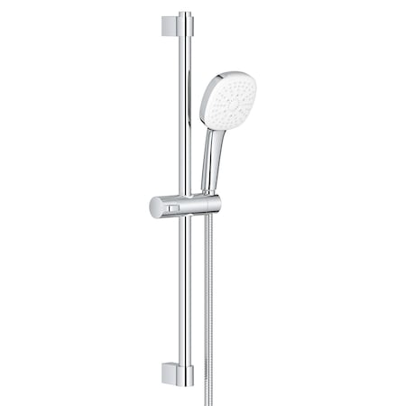 Grohe Tempesta Square 110 24In Shower Rail Set, 3-Spray In Chrome 26906002